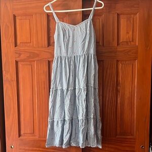 Blue Gingham Cherry Dress